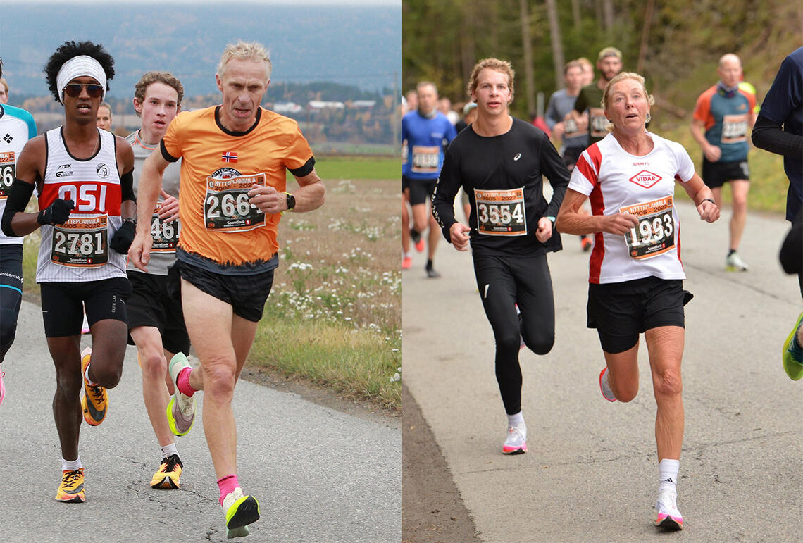 Kristen Aaby (2664) og Synøve Brox (1993) er de to veteranløperne som har de beste 5 km-tidene omregnet etter veterantabellene så langt i år. (Foto: Kjell Vigestad og Hytteplanmila)