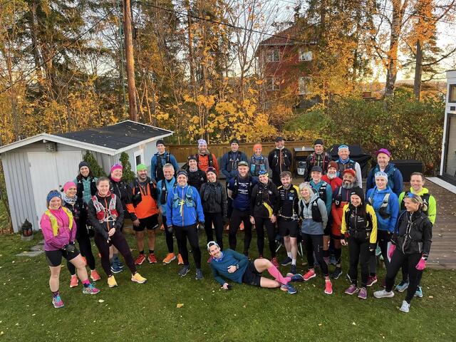 Søndagens 1500 km raskt oppsummert i en hage på Jar. (Foto: Svein Erik Bakke)