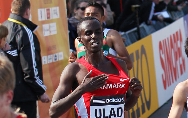 Abdi Hakam Ulad var raskeste nordiske løper under VM halvmaraton på heimebane i København i 2014. (Foto: Kjell Vigestad)
