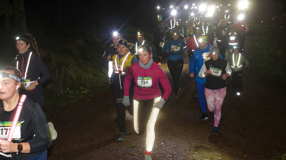 Et godt felt på vei ut i løypenettet i Hordnesskogen. (Alle foto: Arne Dag Myking)