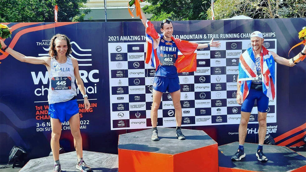 Stian Angermund ble verdensmester på Short Trail i natt. (Foto: @jacekbedkowski, Instagram)