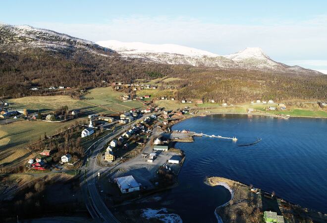 Dronefoto over Talvik
