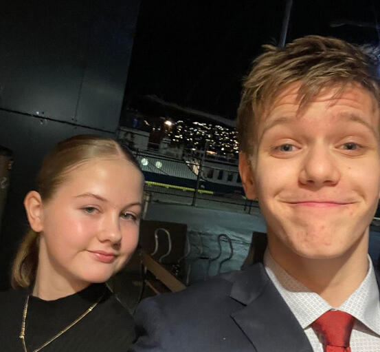 Carmen Linea Søvik Rødberg og Johann Magnusson Alta ungdomsråd