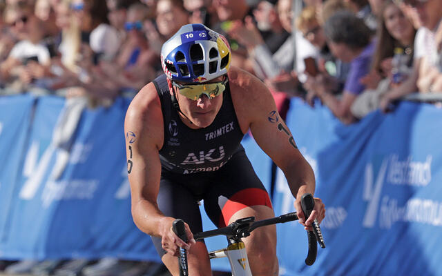 Kristian Blummenfelt tok en andreplass i kortdistanse under Bergen World Cup Triathlon i august i år, etter å ha satset mest på Ironman/langdistanse denne sesongen. (Foto: Arne Dag Myking)