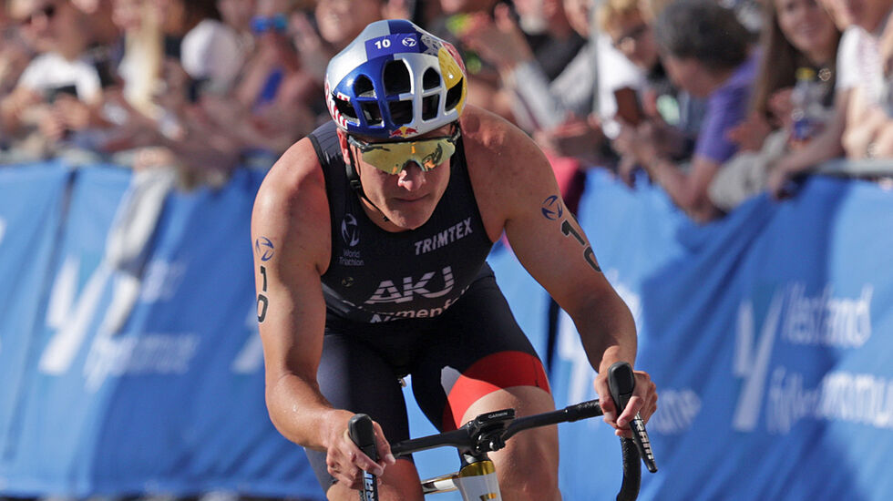 Kristian Blummenfelt tok en andreplass i kortdistanse under Bergen World Cup Triathlon i august i år, etter å ha satset mest på Ironman/langdistanse denne sesongen. (Foto: Arne Dag Myking)