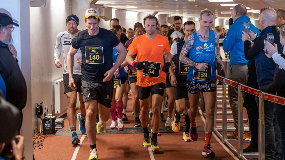 Emir Halalkic fra start flankert av Frank Løke og Bjørn Tore Kronen Taranger. (Foto: Samuel Hafsahl)