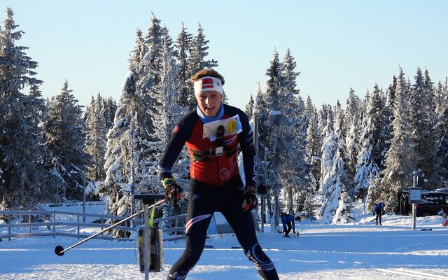 Vinner av H21 på søndagens mellomdistanse, Henrik Fredriksen Aas. (Foto: Stein Arne Negård)