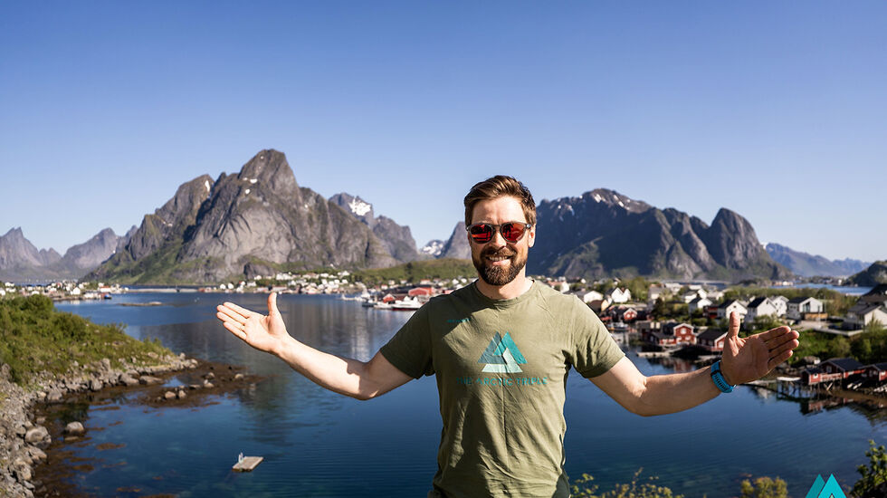 Kristian Nashoug, som er markedsansvarlig i The Arctic Triple, forteller at de i 2023 kommer til å arrangere etappeløpet Lofoten Stage Run. (Foto: Ian Corless)