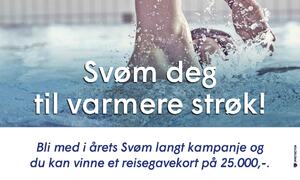 Svøm langt kampanjen starter 1. januar ved Rakkestad bad