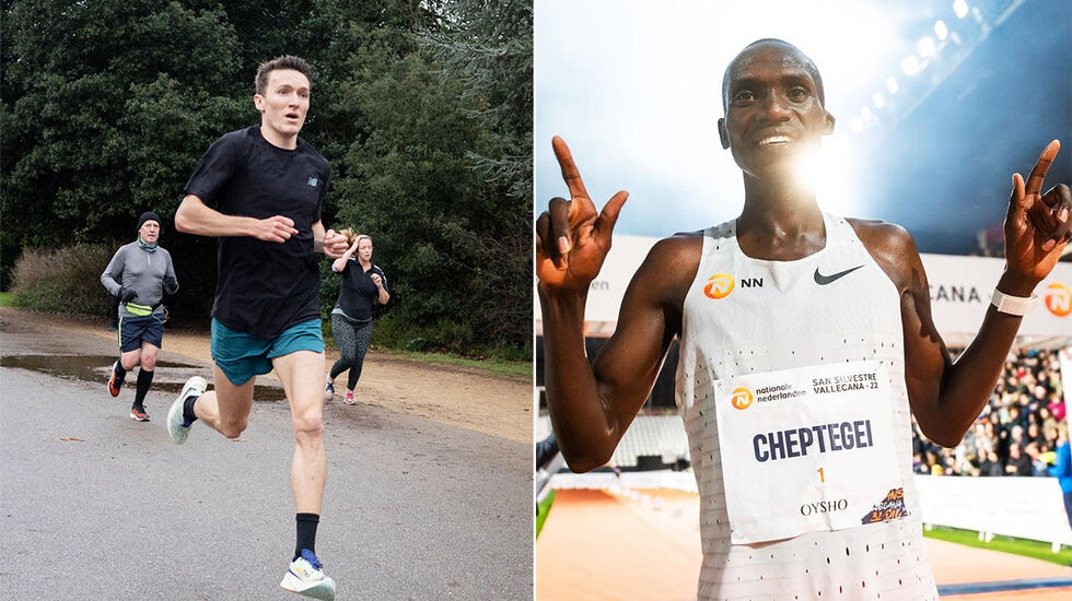 Jake Wightman krusa inn til seier i et lokalt parkrun i England, mens Joshua Cheptegei løp fort på 10 km i San Silvestre Vallecana Race i Madrid. (Foto: Roger Baker / San Silvestre Vallecana) 