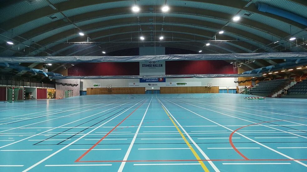 Stangehallen var fast arena for veteranmesterskap i en årrekke fram til for ca. ti år siden. (Foto: Innlandet friidrettskrets)