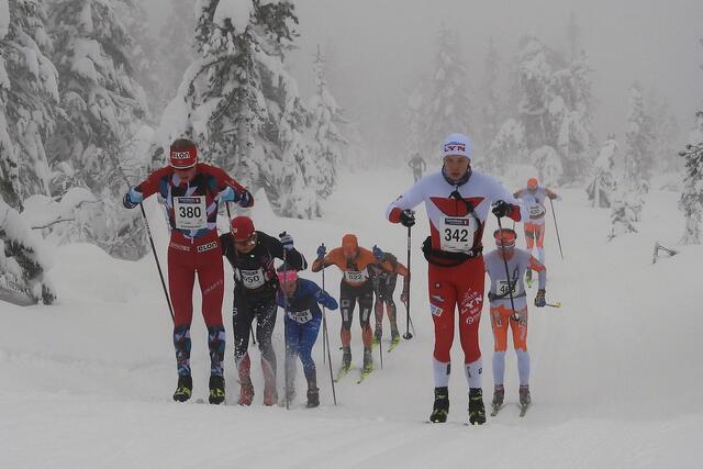 Tetgruppa etter 6,5 km