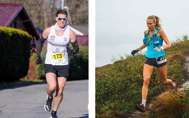 Mens Sebastian Håkansson først og fremst har utmerka seg på 100 km vegløping, har Sylvia Nordskar prestert best i terrengultraløp. (Foto: Arne Dag Myking og Stian Drogseth)