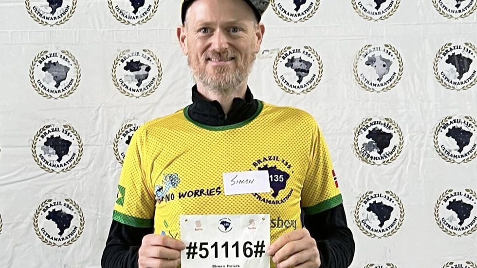 Simen Holvik er klar til start i Brazil 135 Ultramarathon. (Foto: Privat)