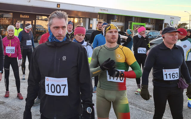 Lørdag 14. januar var det klart for årets første vinterløp i Ålesund. (Foto: Sigbjørn Anton Lerstad)