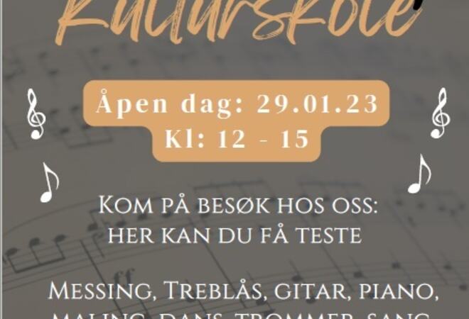 Plakat for åpen dag 2023