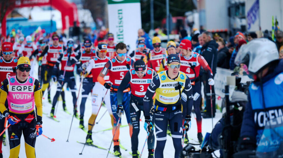 Emil Persson og Astrid Øyre Slind vant La Diagonela. (Foto: Magnus Østh/Ski Classics)