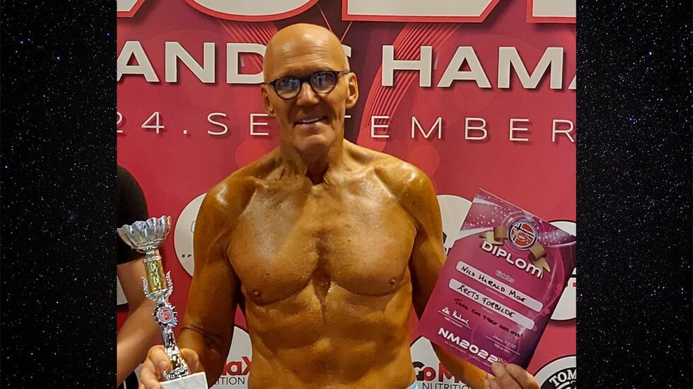 I 2022 var Nils Harald Moe med i både fitness-NM og TV2-serien Norges sprekeste. (Foto: privat