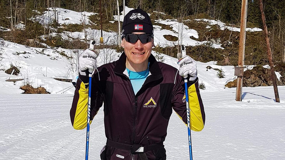 Audun Bakk har bygd seg opp til å bli et råskinn på staking. Her fra Sandfjellrennet 2022. (Alle foto: privat)