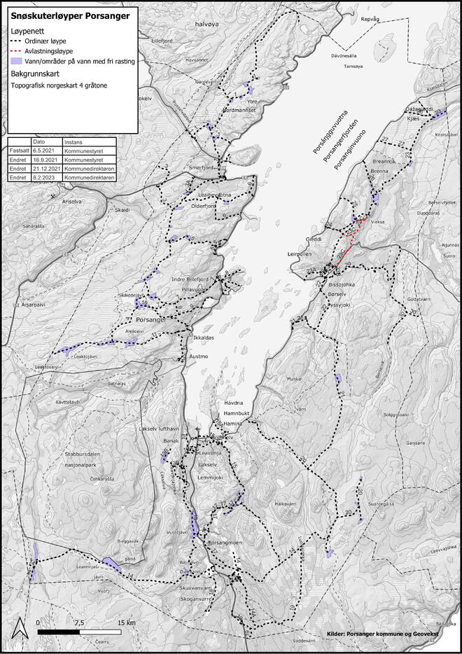 Kart over snøskuterløyper-1
