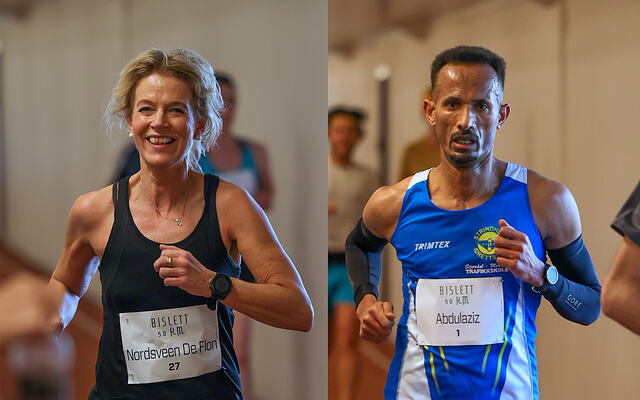 Rita Nordsveen De Flon og Ebrahim Abdulaziz. (Foto: Samuel Hafsahl)