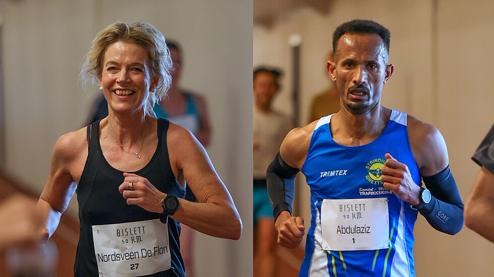 Rita Nordsveen De Flon og Ebrahim Abdulaziz. (Foto: Samuel Hafsahl) 
