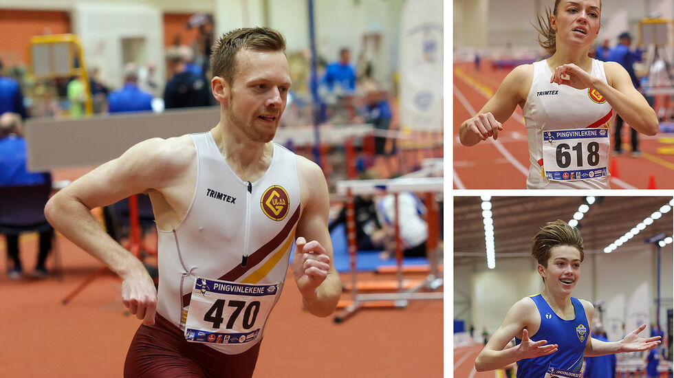 Bjørnar Sandnes Lillefosse, Ida Forsmo og Endre Haugen gjorde alle gode prestasjoner på 1500 meter. (Alle foto: Arne Dag Myking)
