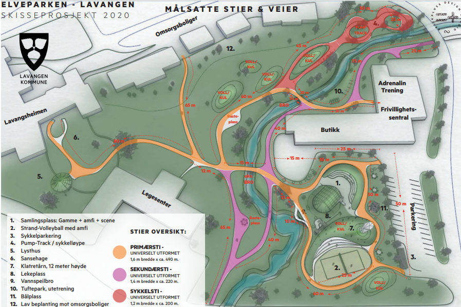 Oversikt illustrasjon Elveparken