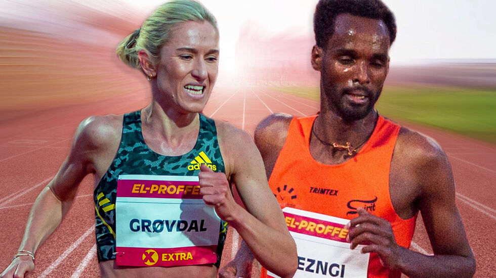 De beste på halvmaraton i 2022. (Foto: Samuel Hafsahl / Collage: Tom-Arild Hansen)