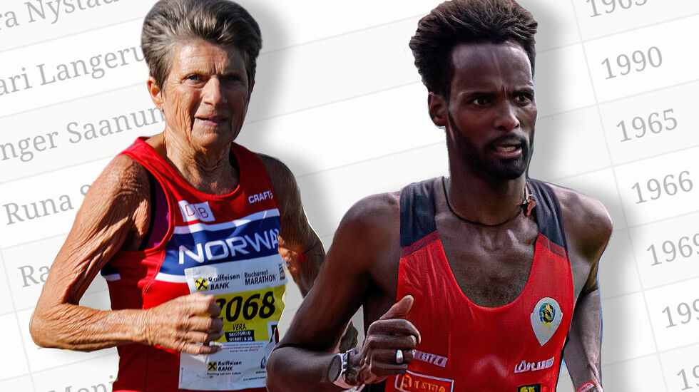 Vera Nystad og Zerei Kbrom Mezngi var best på maraton i 2022 etter omregning med veterantabellene.
