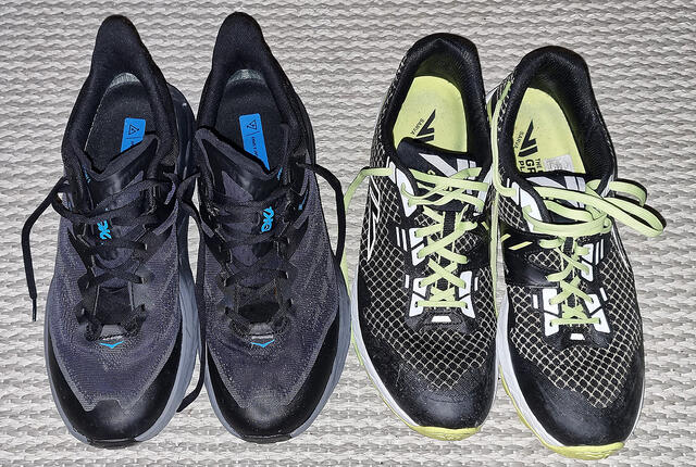 Hoka Speedgoat 5 GTX Spike eller VJ Sarva Icehero? Hvilken er best? (Alle foto: Sven Kilander)