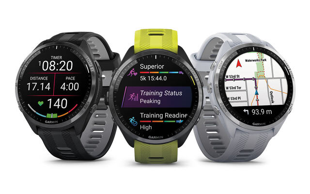 Garmin Forerunner 965 har fått krystallklar AMOLED-skjerm. (Alle foto: Garmin)