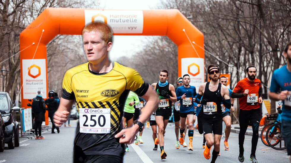Knut Borkholm tok en klasseseier i Paris Halvmaraton i 20-årsklassen