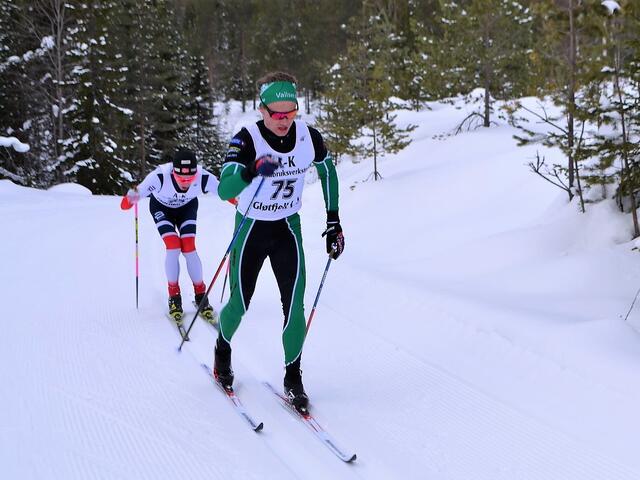 Petter Myhr (75) og Lars Bovold fightet om seieren i Kittillirennet i 2018. (Foto: Tore Stengrundet)