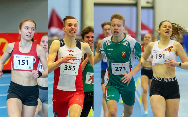 Noen av dem som ble profiler under årests ungdomsmesterskap: Maria Mjelva Straume, Magnus Øyen, Håkon Moe Berg og Erle Musum Lyng. (Alle foto: Martin Hauge-Nilsen)
