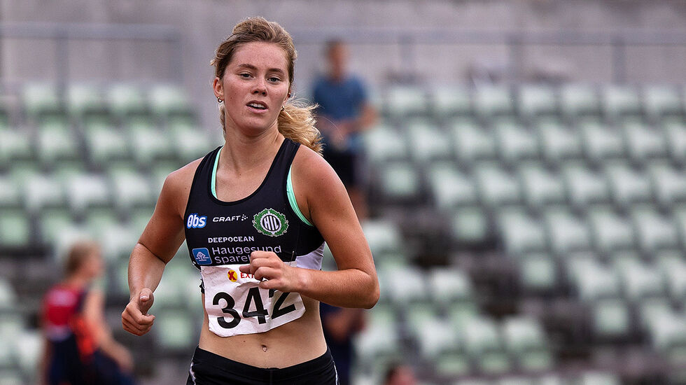 Kristine Lande Dommersnes er i god form og har den siste uka persa på både 3000 m og 1500 m. (Arkivfoto: Samuel Hafsahl)