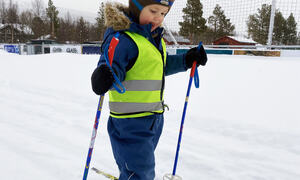 Gutt går på ski