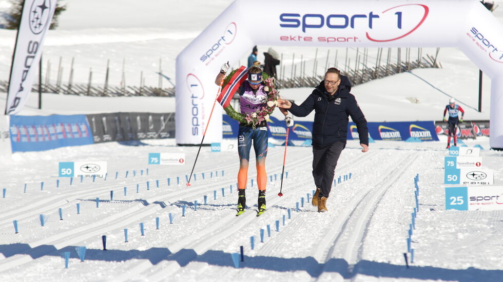 Både Birken-sjefen Eirik Thorbjørnsen og Astrid Øyre Slind kunne juble etter å ha løst helgas utfordringer på en suveren måte. (Foto: Finn Olsen)