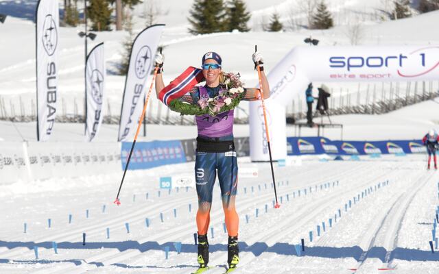 Astrid Øyre Slind viste ingen svakhetstegn etter et hektisk konkurranseprogram på høyeste nivå både i allround og langløp og vant sin andre strake seier i Birken. (Foto: Finn Olsen)