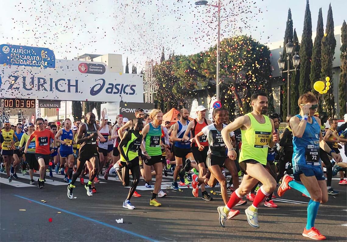 Barcelona Maraton er en stor folkefest. (Arkivfoto: Arrangøren)