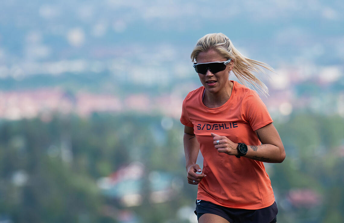 Den omtalte intervalløkta bruker Pernille Ski Torp å ta på tredemølle, men hun er også glad i å løpe ute. (Foto: Emil Sørgård / Dæhlie)