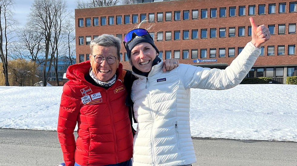 Trener og utøver: Ingrid Kristiansen og Astrid Brathaug Sørset har samarbeidet i åtte år, og nå er de godt i gang med forberedelsene til 2023-sesongen. (Foto: privat) 