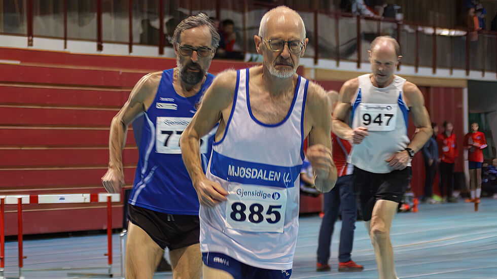 Øivind Bernes på vei mot NM-gull i januar 2023. (Foto: Rolf Bakken)
