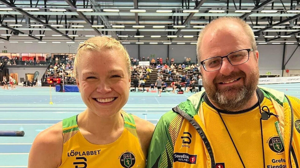 Josefin Heier er en av utøverne Hans Jørgen Borgen er trener for i dag. I februar tok hun sølv på 800 meteren i innendørs-NM. (Foto: Frode Hansen)