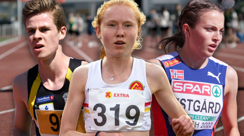 Ingeborg Østgård, Adele Norheim Henriksen og Trym Tønnesen om status og mål for sesongen 2023. (Bildecollage: Tom-Arild Hansen)