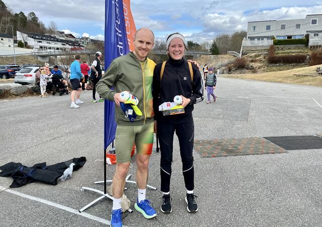 Vinnerne på 5 km, Rolandas Kybartas og Jenne Elin Vatnaland