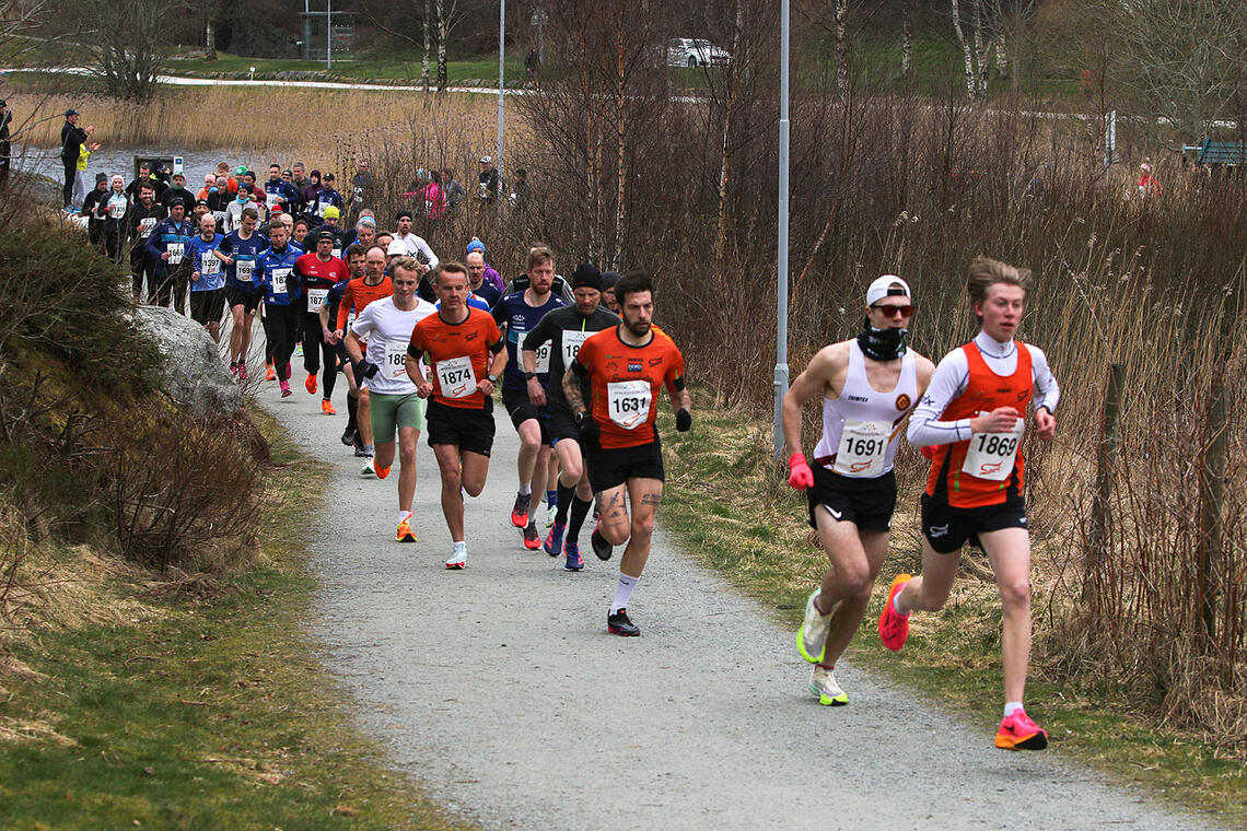 Christopher Wiggen, Gular vant 7km på 24.02 foran Spirits Emil Harestad (17) med 24.29. (Foto: Einar Søndeland)