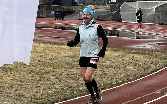 Therese Falk vant en soleklar seier på Captare 12-timers, og gjorde sitt beste løp på halvannet år. (Arrangørfoto)