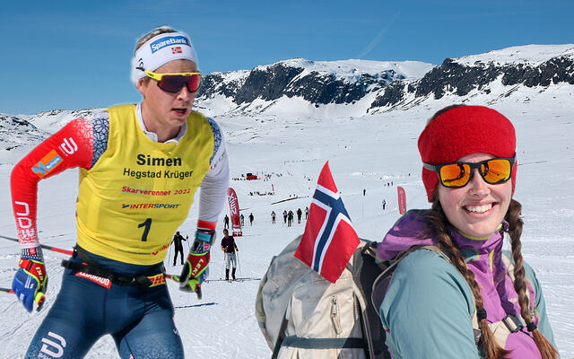 I Skarverennet deltar både eliteløpere, som Simen Hegstad Krüger, og vanlige mosjonister som bruker rennet til å få en stor skiopplevelse i høyfjellsterreng. (Alle foto: Arne Dag Myking)