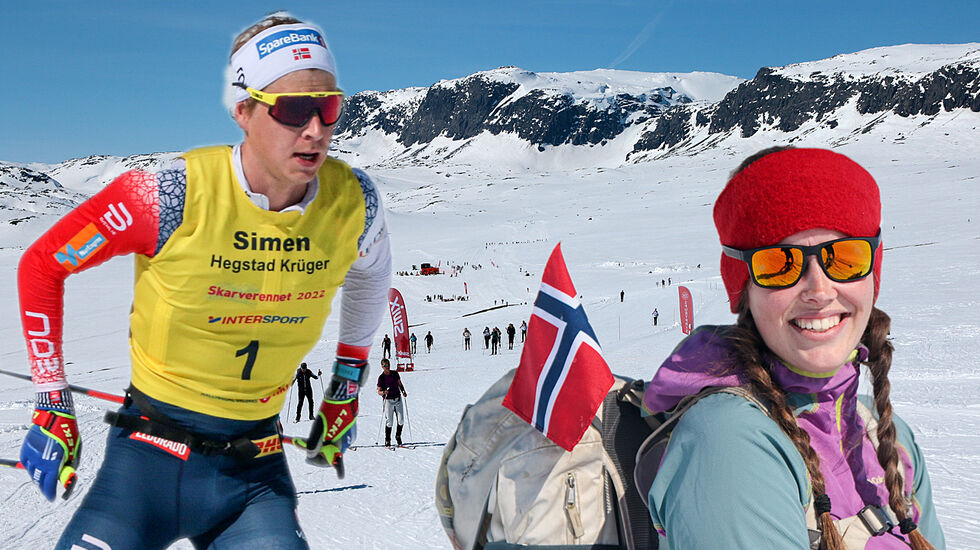 I Skarverennet deltar både eliteløpere, som Simen Hegstad Krüger, og vanlige mosjonister som bruker rennet til å få en stor skiopplevelse i høyfjellsterreng. (Alle foto: Arne Dag Myking)